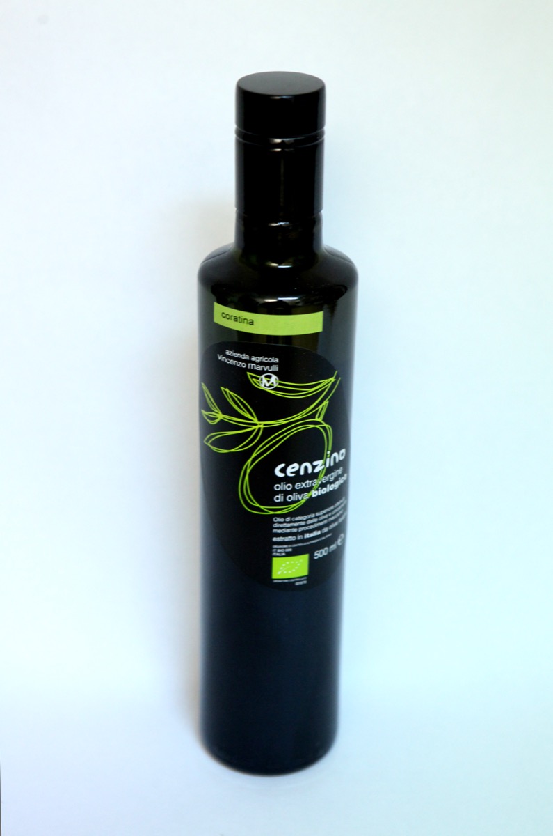 Bottiglia olio Cenzino Coratina