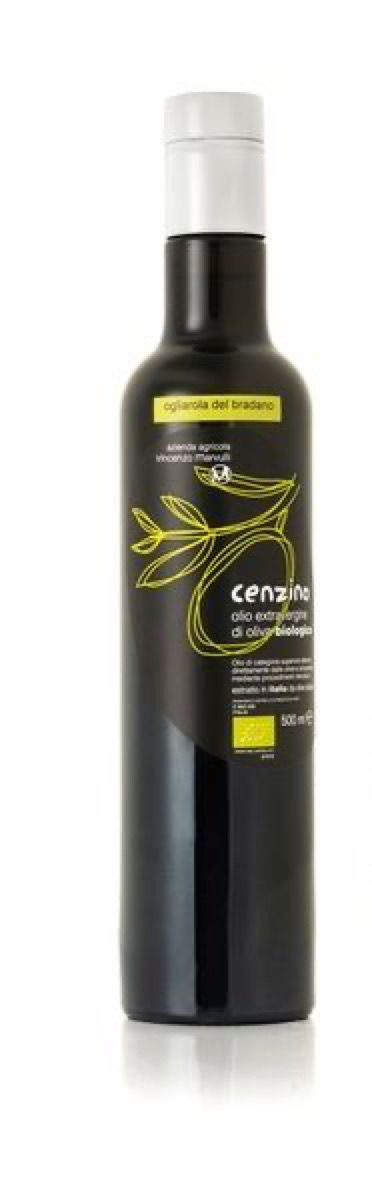 Bottiglia olio Cenzino Ogliarola del Bradano